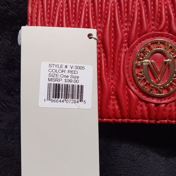 NWT Valentino Orlandi red textured crossbody - Picture 2 of 8